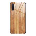 For Samsung Galaxy Note10+ Wood Grain Tempered Glass + TPU Shockproof Case(M03) - 1