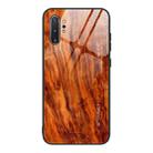 For Samsung Galaxy Note10+ Wood Grain Tempered Glass + TPU Shockproof Case(M06) - 1
