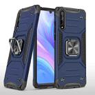 For Huawei P Smart S / Enjoy 10S / Y8P Magnetic Armor Shockproof TPU + PC Case with Metal Ring Holder(Blue) - 1