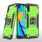 For Huawei Y6 Pro(2019) Magnetic Armor Shockproof TPU + PC Case with Metal Ring Holder(Green) - 1