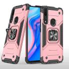 For Huawei Y9 Prime(2019) / P Smart Z Magnetic Armor Shockproof TPU + PC Case with Metal Ring Holder(Rose Gold) - 1