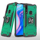 For Huawei Y9 Prime(2019) / P Smart Z Magnetic Armor Shockproof TPU + PC Case with Metal Ring Holder(Dark Green) - 1