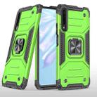 For Huawei Y9s Magnetic Armor Shockproof TPU + PC Case with Metal Ring Holder(Green) - 1