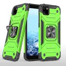 For Huawei Y5p(2020) Magnetic Armor Shockproof TPU + PC Case with Metal Ring Holder(Green) - 1