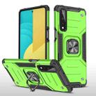 For LG Stylo 7 5G Magnetic Armor Shockproof TPU + PC Case with Metal Ring Holder(Green) - 1