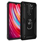 For Xiaomi Redmi Note 8 Pro Armor Shockproof TPU + PC Protective Case with 360 Degree Rotation Holder(Black) - 1