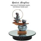 20cm USB Electric Rotating Turntable Display Stand Video Shooting Props Turntable for Photography, Load: 8kg(White Mirror) - 6