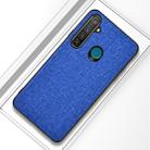 For OPPO Realme 5 Pro Shockproof Cloth Texture PC+ TPU Protective Case(Dark Blue) - 1