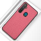 For OPPO Realme 5 Pro Shockproof Cloth Texture PC+ TPU Protective Case(Pink) - 1