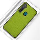 For OPPO Realme 5 Pro Shockproof Cloth Texture PC+ TPU Protective Case(Green) - 1