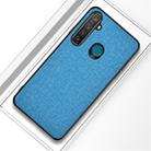 For OPPO Realme 5 Pro Shockproof Cloth Texture PC+ TPU Protective Case(Blue) - 1