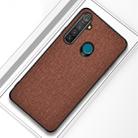 For OPPO Realme 5 Pro Shockproof Cloth Texture PC+ TPU Protective Case(Brown) - 1