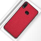 For Galaxy A10s Shockproof Cloth Texture PC+ TPU Protective Case(Red) - 1