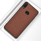 For Galaxy A10s Shockproof Cloth Texture PC+ TPU Protective Case(Brown) - 1