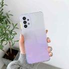 For Samsung Galaxy A32 5G Gradient Shockproof TPU + Acrylic Case with Detachable Buttons(Purple) - 1