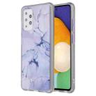 For Samsung Galaxy A72 Coloured Glaze Marble TPU + PC Protective Case(White) - 1