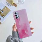For Samsung Galaxy A32 5G Coloured Glaze Marble TPU + PC Protective Case(Pink) - 1