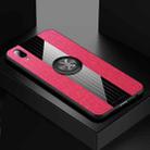 For Vivo Y97 XINLI Stitching Cloth Texture Shockproof TPU Protective Case with Ring Holder(Red) - 1