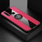 For Vivo Z5X XINLI Stitching Cloth Texture Shockproof TPU Protective Case with Ring Holder(Red) - 1