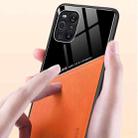 For OPPO Find X3 Pro All-inclusive Leather + Organic Glass Protective Case with Metal Iron Sheet(Yellow) - 4