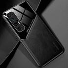 For Xiaomi Mi 10S All-inclusive Leather + Organic Glass Protective Case with Metal Iron Sheet(Black) - 1