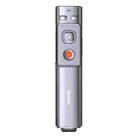 Baseus ACFYB-E0G RF2.4GHz Orange Dot PPT Red Laser Wireless Presenter Turning Pen, Charging Version, Laser Distance: 100m(Grey) - 1