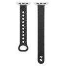 Double Stud Leather Strap For Apple Watch Series 7 41mm / 6 & SE & 5 & 4 40mm / 3 & 2 & 1 38mm(Black) - 1