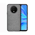 For OnePlus 7T Shockproof Cloth Texture PC+ TPU Protective Case(Grey) - 1