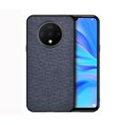 For OnePlus 7T Shockproof Cloth Texture PC+ TPU Protective Case(Blue) - 1