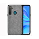 For OPPO Realme 5 Pro Shockproof Cloth Texture PC+ TPU Protective Case(Grey) - 1