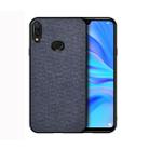 For Galaxy A10s Shockproof Cloth Texture PC+ TPU Protective Case(Blue) - 1