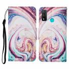 For Huawei P smart 2020 Colored Drawing Pattern Horizontal Flip Leather Case with Holder & Card Slots & Wallet & Lanyard(Whirlpool Marble) - 1