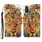 For Huawei P smart 2020 Colored Drawing Pattern Horizontal Flip Leather Case with Holder & Card Slots & Wallet & Lanyard(Yellow Leopard) - 1