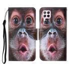 For Huawei P40 lite Colored Drawing Pattern Horizontal Flip Leather Case with Holder & Card Slots & Wallet & Lanyard(Orangutan) - 1