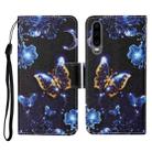 For Huawei P30 Colored Drawing Pattern Horizontal Flip Leather Case with Holder & Card Slots & Wallet & Lanyard(Moon Butterfly) - 1