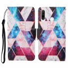 For Huawei P30 lite Colored Drawing Pattern Horizontal Flip Leather Case with Holder & Card Slots & Wallet & Lanyard(Starry Marble) - 1