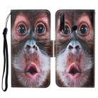 For Honor 20i / 10i / 20 lite Colored Drawing Pattern Horizontal Flip Leather Case with Holder & Card Slots & Wallet & Lanyard(Orangutan) - 1