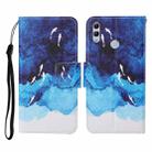 For Honor 10 Lite Colored Drawing Pattern Horizontal Flip Leather Case with Holder & Card Slots & Wallet & Lanyard(Watercolor Fish) - 1