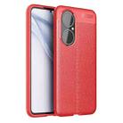 For Huawei P50 Litchi Texture TPU Shockproof Case(Red) - 1