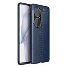 For Huawei P50 Pro Litchi Texture TPU Shockproof Case(Blue) - 1