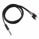 3685 6.35mm Male to Double RCA Male Stereo Audio Cable, Length:3m - 1