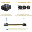 5 PCS 3682 6 Pin Female to 8 Pin Female Graphics Card Power Supply Adapter Cable, Length: 20cm - 4