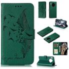 For Huawei Mate 30 Feather Pattern Litchi Texture Horizontal Flip Leather Case with Holder & Wallet & Card Slots(Green) - 1