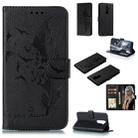 For Xiaomi Redmi Note 8 Pro Feather Pattern Litchi Texture Horizontal Flip Leather Case with Holder & Wallet & Card Slots(Black) - 1