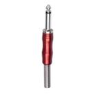 BLS01 DIY Soldering 6.35mm Mono Guitar Audio Cable Plug(Red) - 1