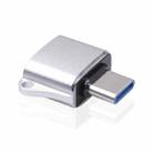 3699 Type-C / USB-C Male to USB 2.0 OTG Adapter(Silver) - 1
