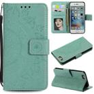 Totem Flower Embossed Horizontal Flip TPU + PU Leather Case with Holder & Card Slots & Wallet For iPhone 6 Plus(Green) - 1