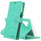 For Samsung Galaxy A32 5G/4G GOOSPERY BLUE MOON DIARY Crazy Horse Texture Horizontal Flip Leather Case With Bracket & Card Slot & Wallet(Mint Green) - 1