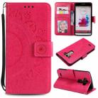 For LG G4 Totem Flower Embossed Horizontal Flip TPU + PU Leather Case with Holder & Card Slots & Wallet(Red) - 1