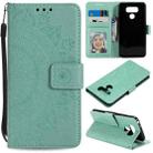 For LG G6 Totem Flower Embossed Horizontal Flip TPU + PU Leather Case with Holder & Card Slots & Wallet(Green) - 1